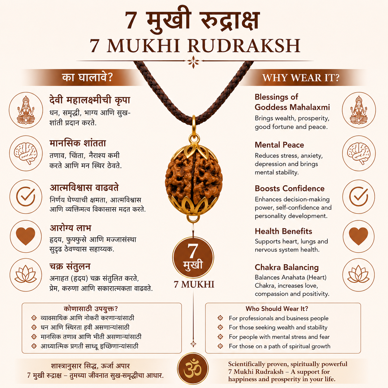 7 Mukhi Rudraksha