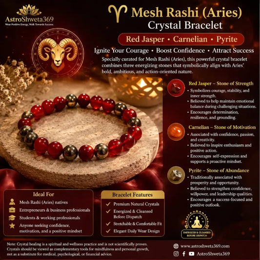 Aries (मेष) Zodiac Bracelet