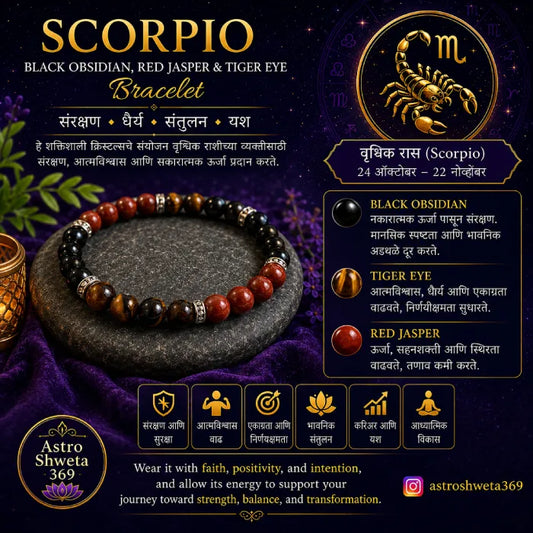 Scorpio (वृश्चिक) Zodiac Bracelet