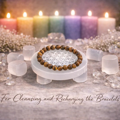 7 Chakra Selenite Plate
