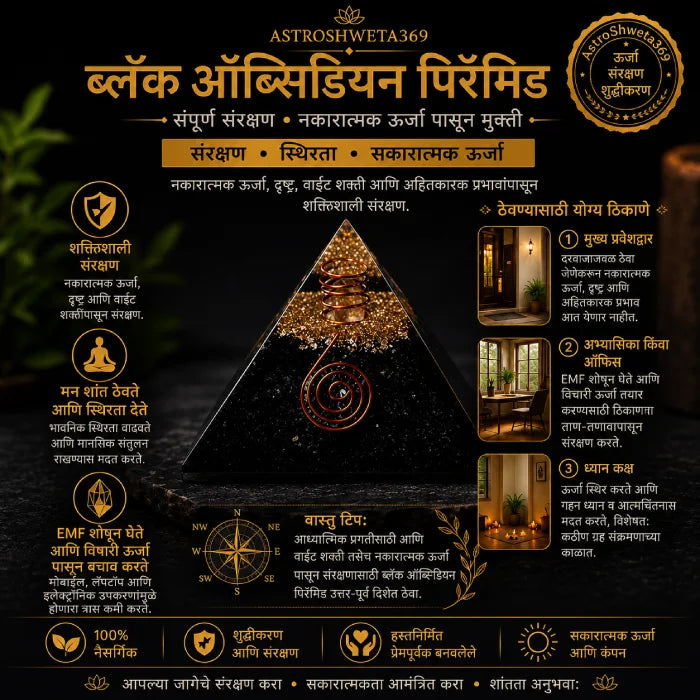 Black Obsidian Pyramid