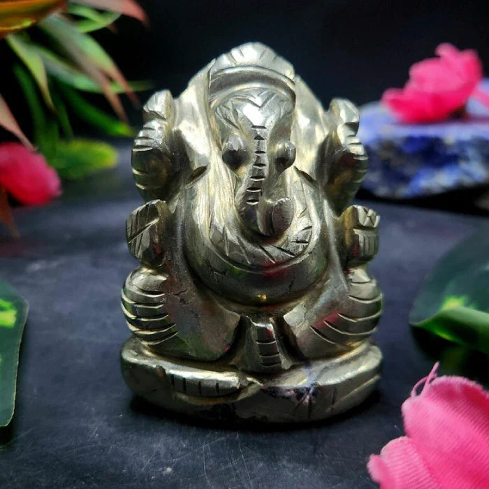 Pyrite Ganesha Idol