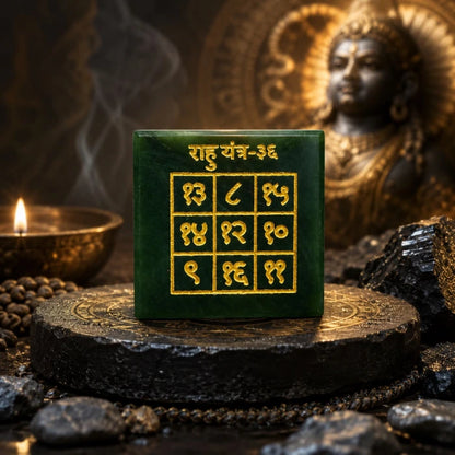 Green Jade Rahu Yantra