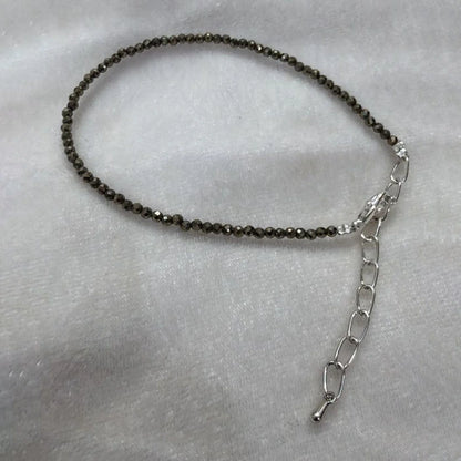 Raw Pyrite Anklet