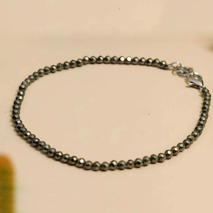 Raw Pyrite Anklet