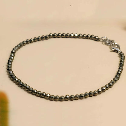Raw Pyrite Anklet