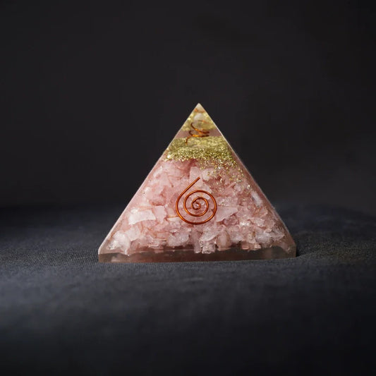 Rose Quartz Orgone Pyramid